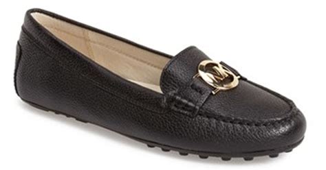 black michael kors loafers|Michael Kors black flats 8m.